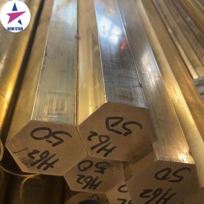 China CuZn37 CuZn33 Hex Rod H60 H62 H65 H68 Brass Hex Rod 50mm Hex Construction Hex Brass Bar for sale