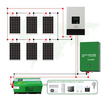 China Home Off Grid Solar System 5KW 10KW 15KW Solar Power System for sale