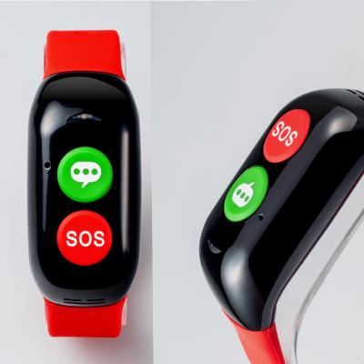 China Heart Rate Monitor SOS Handheld Call Fall Down Elderly Alarm GPS Tracker Watch For Old Man Watch Phone for sale