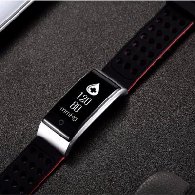 China Heart Rate ECG /HRV Report /Sleep Monitor / Smart Wristband OLED Display Pedometer Call Reminder ECG+PPG / Blood Pressure / Heart Rate Test In Wristband IP67 Waterproof Real Time for sale