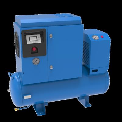 China 10HP 7.5kw Lubricated Low Noise Industrial Screw Air Compressor for sale