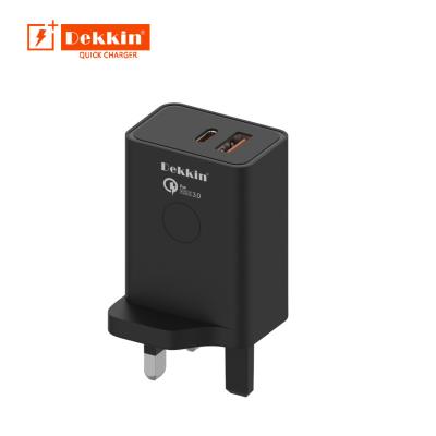 China Dekkin Quality QC3.0 40W Phone Chargers Palladium Fast Charging Portable Charger for sale