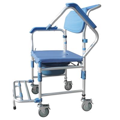 China Water Proof Multi Purpose Wheel Commode Transport Shower Chair For Patient for sale