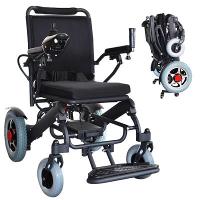 China Battery Foldable Lightweight Folding Electric Wheelchair For Handicapped for sale