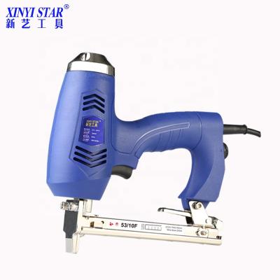 China XINYI 53/10F furniture electric staples tacker 1014F AC stapler gun tacker manual tacker for sale