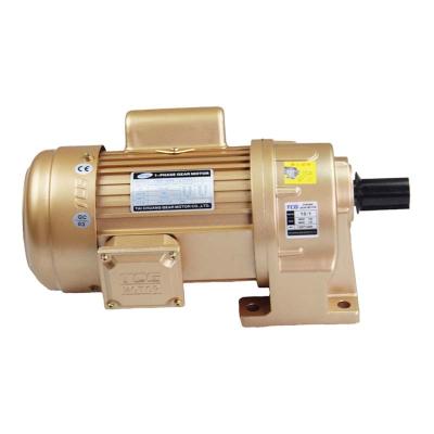 China 0.2kw 1/4hp Single Phase AC 110v 220v Small Drip Proof Gear Reduction Motor for sale