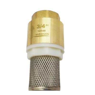 China General Green Valve 3/4 Inch Check Valve Hot Brass China OEM With Stainless Steel Filter Brass Check Valve for sale