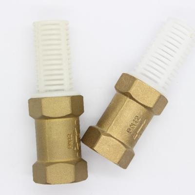 China General green brass PS valve /brass check valve 3/4inch suction valve with plastic thread for sale