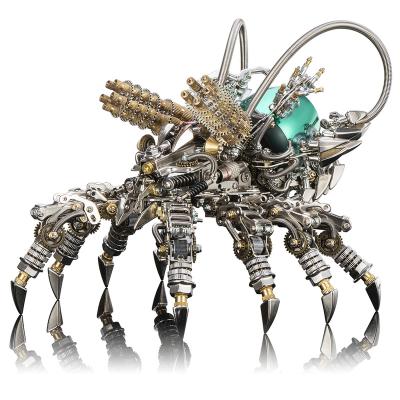 China Educational DIY Toy Set 2021 Hot Sales Metal Build With Bluetooth Speaker Metal Spider Kits DIY 3D Metal Model Puzzle for sale