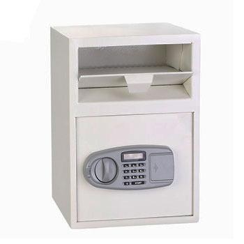 China Money Security Steel Deposit Safe White Electronic Digital Safe Box for sale