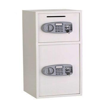 China Digital Deposit Security Steel Money Cash Box Lock Cabinet Metal Electronic Money Deposit Safe Box for sale