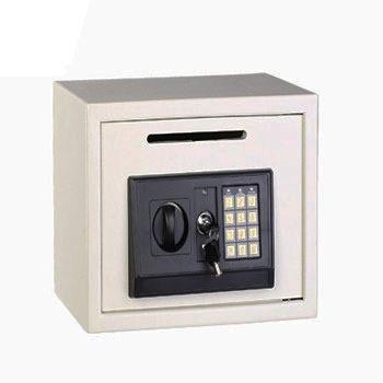 China Smart Safe Box Safe Metal Cash Payment Box Money Security Deposit Lock Electronic Safe Box for sale