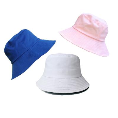 China Wholesale Custom Branded Fisherman Striped Double Sides 100% Cotton Designer Logo Foldable Bucket Hats for sale