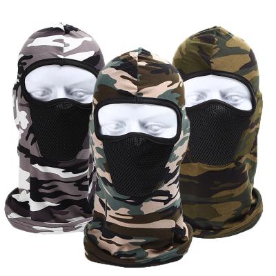 China Custom Face Balaclava Ski Mask Outdoor Sports Tactical Windproof Camouflage Full Face Balaclava Military Riding Balaclavas for sale