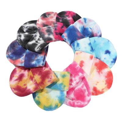 China JOINT Customized Tie-Dye Knitted Warm Adult Bowler Hat Ins Autumn And Winter Bowler Hat for sale