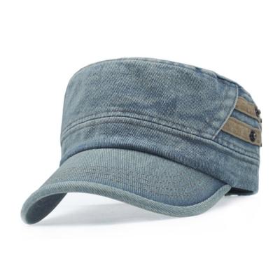 China COMMON Free Sample Hot Denim Military Cap Hat for sale