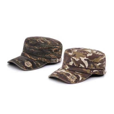 China COMMON Camouflage Camouflage Military Flat Top Hats for sale