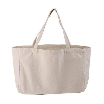 China Recyclable Custom Printed Canvas Tote Bags Natural Color Organic Cotton Linen Tote Bag 100% Cotton Muslin Plain Shopping Bags for sale