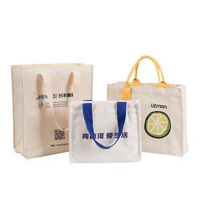 China Recyclable Custom logo three-dimensional environmental canvas bag for sale