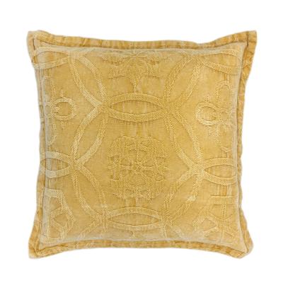 China Wholesale Soft Textured Cotton Medallion Pattern Cushion Squishy Pillow Cover For Daily for sale