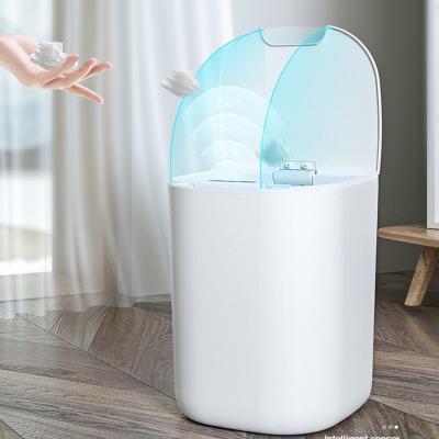 China Sustainable Waste Processor Kitchen Trash Can Automatic Toilet Bedroom Induction Trash Can for sale