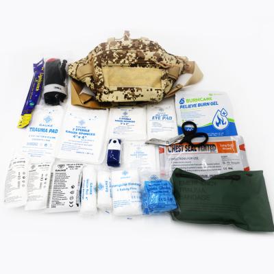 China Military Emergency Medical Procedure Disposable Emergency Medical Aid Kits Case Hang On Waist For Easy Carrying for sale