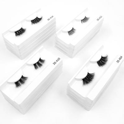 China Custom Made False Tapered Mink Eyelashes Wholesale Long Lasting Half Lash Product Set Clear Mink 14 to 35 millimeters for sale