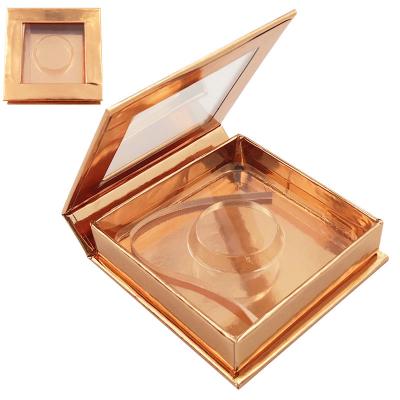 China Natural Black And White Long Square Eyelash Box Eyelash Packaging Box Prescription Brown Square Eyelash Box for sale