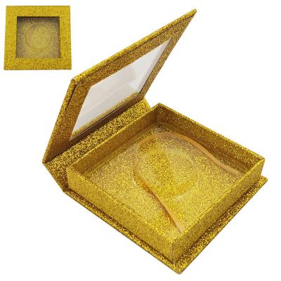 China Natural Long Most People Bought Multi Color Square Eyelash Box Empty Rectangular Eyelash Box for sale