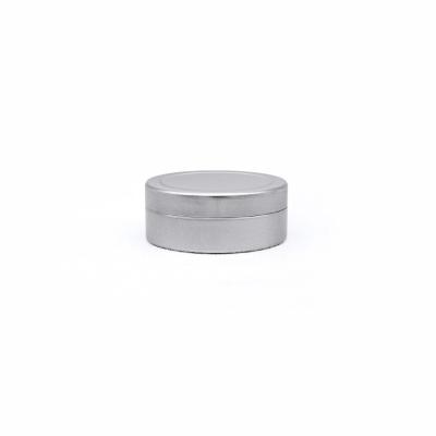 China Round 20ml Flip Top Lipstick Cosmetic Empty Eyeshadow Cream Cosmetic Aluminum Jar for sale