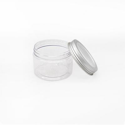 China Hot Selling Cheap Custom Cosmetic Bottle 120ml Transparent Round Plastic Jar for sale