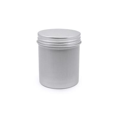 China Cosmetic Thin Round Tin 80ml Aluminum Tin Thread Aluminum Tin Capsule Candy Straight Aluminum Tin for sale