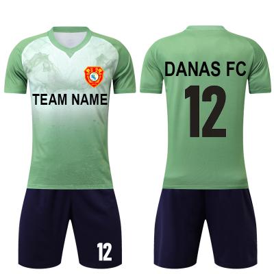 China Dampness Wicking Factory Sale Custom Made Soccer Jersey Print Polyester Mesh Soccer Jersey Uniforms for sale