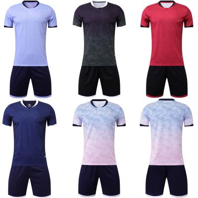 China Moisture Wicking 2022 Low MOQ Cheap Customize Logo Football Clothes Jersey Uniform for sale