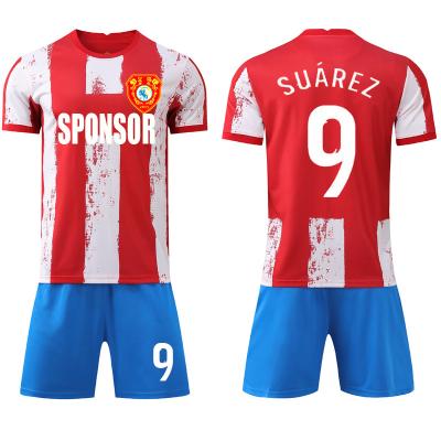 China High quality 100% digital printing high quality moisture wicking polyester design mens soccer jersey football singlet for sale