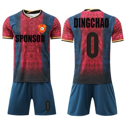 China High Quality Cheap Breathable Quick Dry Football Wear Jersey Football Moisture Wicking Profession Soccer Uniforms Mens Custom Design for sale