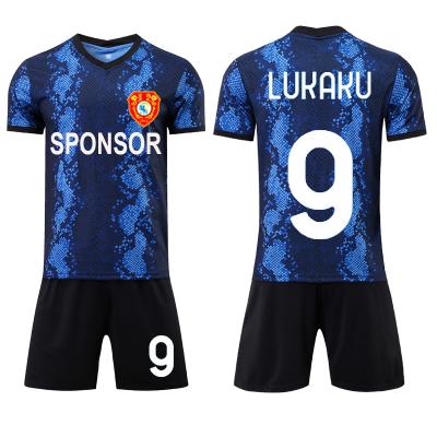 China Wholesale Club Logo Soccer Jersey Team Jerseys Uniform Set Custom Soccer Wicking 2022 Moisture for sale