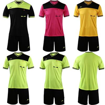 China Moisture Wicking Referee Shirt Soccer Jerseys Referee Shirt Crossed Out Official Soccer Shirts Short Sleeve for sale