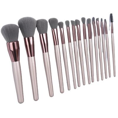 China General Brown Makeup Brush Set Small Foundation Beauty Makeup Tool for sale