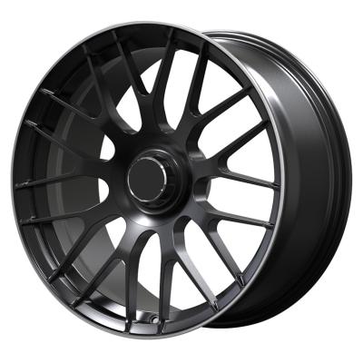 China ALLOY Matte Black Lip 6061-T6 Aluminum Alloy Monoblock Forged Wheels 21 Inch Car Rims For Porsche Mercedes Maybach S 650 for sale