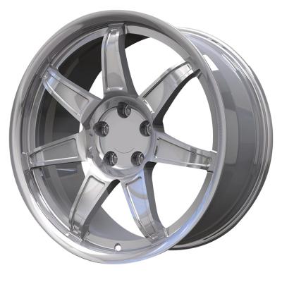 China ALLOY Multi Spoke Sliver 18 inch polished wheels monoblock car alloy wheels rims 5x112 5x120 Forged Wheels Hub For Hre Bmw for sale