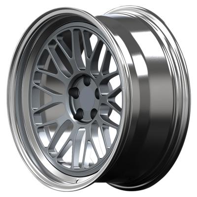 China Passanger Car Popular Color Gunmetal 18 19 20 21 22 24 Inch 2 Piece Rims Polished Finish Alloy Wheel 5x100 Forged Wheels For Luxury Cars for sale