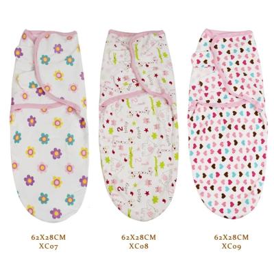 China Antibacterial Cotton Unisex Adjustable 100% Infant Baby Wrap Wrap For New Baby Sleepsack Wrap for sale