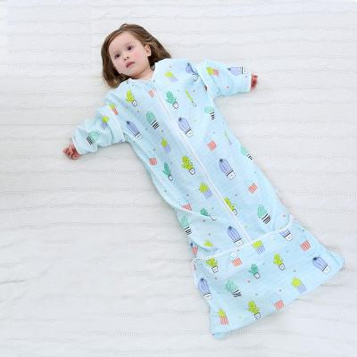 China Custom Envelope Antibacterial 6 Layers Organic Cotton Baby Sleeping Bag Covering Portable / Baby Grow Bags for sale