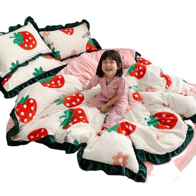 China Hot Selling Nondisposable Bedding Set Universal Four-Piece Bed Sheet for sale