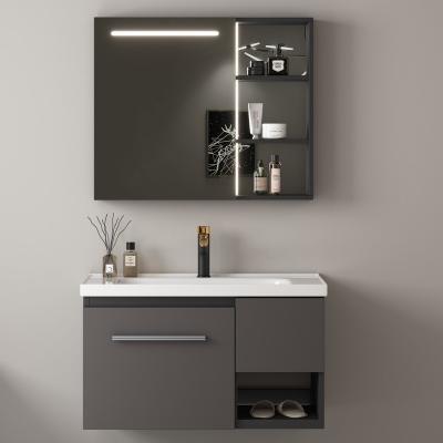 China Modern Wholesale Modular Bathroom Furniture Aluminum Bathroom Vanity Cabinet for sale