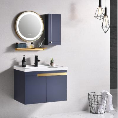 China Modern New Arrival High Quality Modern PVC Bathroom Cabinet Wash Basin Cabinet for sale