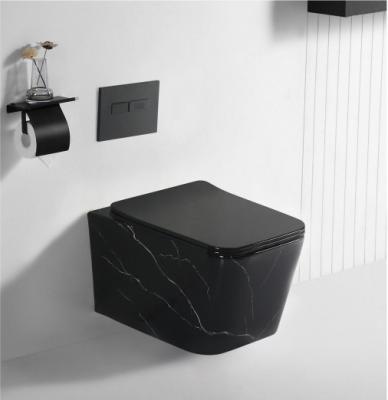 China Hidden Cistern Ceramic European Style Bathroom Toilet Wall-Hung Sanitary Ware for sale