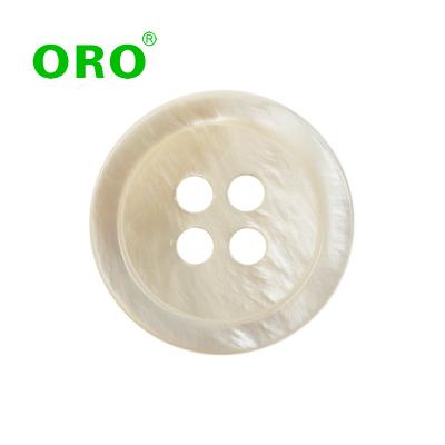 China Fashion 4 Holes LEAD FREE Natural Top Quality Shell Button For Shirt Suits Clothes for sale