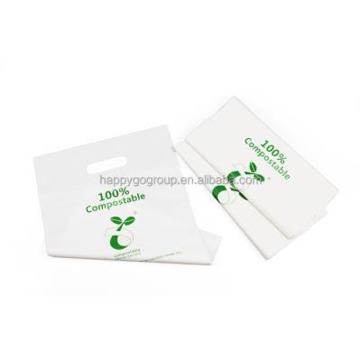 China Wholesale 100% Cornstarch Pla Carry Plastic Biodegradable Biodegradable Compostable Eco-Friendly T-Shirt Bags Waste Shopping Supermarket for sale